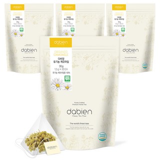 다비앙 유기농 캐모마일 티백, 1.5g, 20개입, 4개