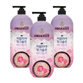 히말라야핑크솔트 바디워시 퓨리파잉 로즈향, 865ml, 3개