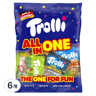 트롤리 올인원 젤리, 240g, 6개