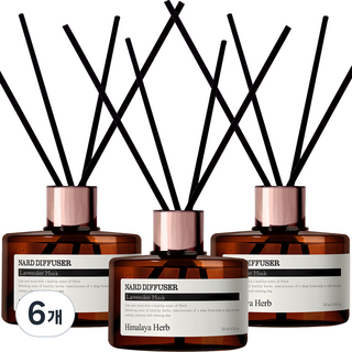 나드 디퓨저, 라벤더머스크, 200ml, 6개