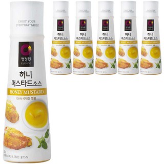 청정원 허니 머스타드 소스, 320g, 6개 청정원 허니 머스타드 소스, 320g, 6개
