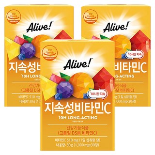 얼라이브 지속성 비타민C 30g, 30정, 3개
