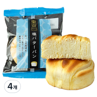 도쿄브레드 소금버터빵, 4개, 70g