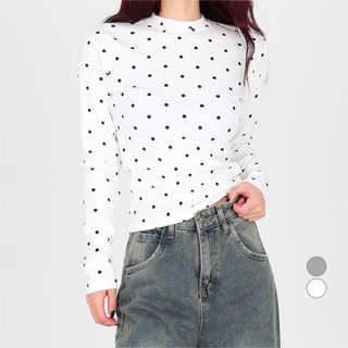 Dotif 女款Moz Dot修身長袖T恤 T24SS1-A1439