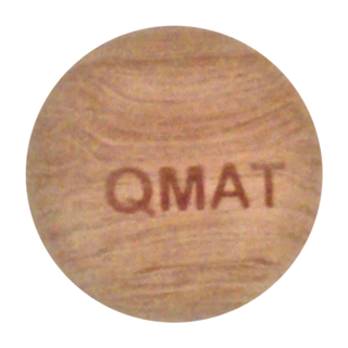 QMAT 筋膜球, 有效舒緩肌肉和筋膜, 促進血液流動, 小巧設計, 便於隨身攜帶, 70D 檜木紋, 1個