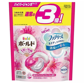 Bold 4D洗衣膠球補充包 牡丹花香, 33顆, 1袋