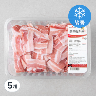도드람한돈 복고삼겹살 구이용 (냉동), 1200g, 5개