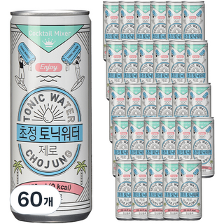 초정 토닉워터 제로, 250ml, 60개