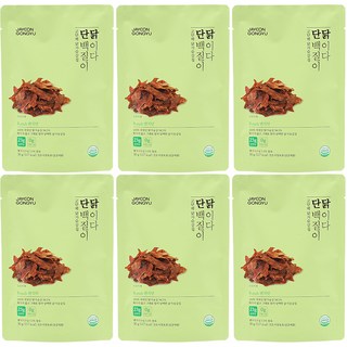 자연공유 닭가슴살 칩 단백질이 닭이다 랜치맛, 30g, 6개