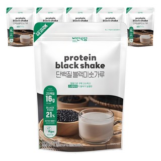 비단식당 단백질 블랙미숫가루, 800g, 6개