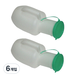 현대의료산업사 남성용 소변기, 혼합 색상, 6개