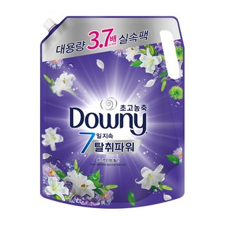다우니 탈취파워 화이트티와 릴리 초고농축 섬유유연제 리필, 2.6L, 1개