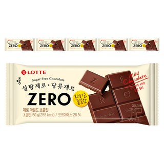 롯데제로 마일드 초콜릿, 50g, 6개