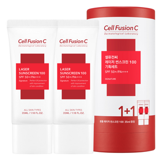 셀퓨전씨 레이저 썬스크린 1+1 기프트 세트 SPF50+ PA+++ 35ml 2개 상품 이미지