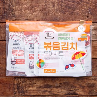 종가 볶음김치 투어세트 80g 5개 상품 이미지