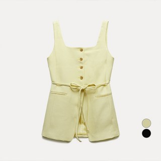 미쏘 여성용 스퀘어넥 롱 베스트