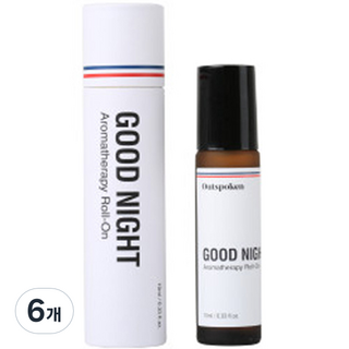 서하의집 아웃스포큰 아로마테라피 롤온 굿나잇 블렌딩, 10ml, 6개