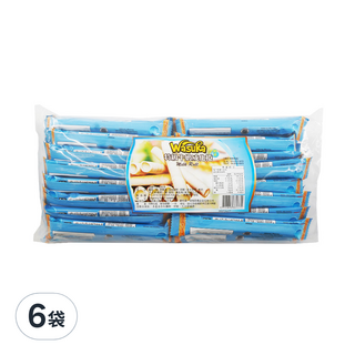 Wasuka 特級牛奶威化捲, 酥脆餅皮 濃郁內餡 50條, 600g, 6袋