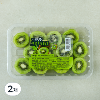 All바른농장 바로먹는 새콤 그린키위, 2개, 500g