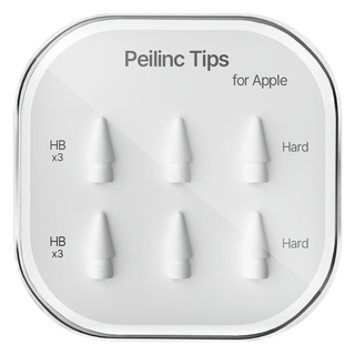 Peilinc 애플펜슬 1 / 2 / 3 세대 호환 HB 펜촉 6p 화이트 1개 상품 이미지