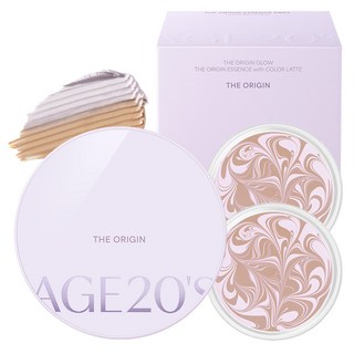 에이지투웨니스 디오리진 에센스 팩트 본품 12.5g + 리필 12.5g, 21호 라벤더라떼, 1개