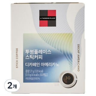 투썸플레이스 스틱커피 디카페인 아메리카노, 0.9g, 2개, 30개입