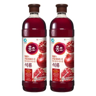 홍초 석류 음용식초, 1.5L, 2개