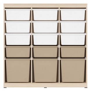 한샘 샘키즈 수납장 1305 브라운 방문설치, 몸통(라이트메이플), 박스(화이트+브라운), 5단