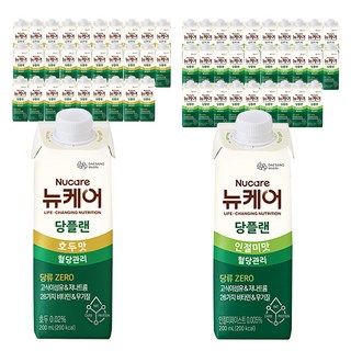 뉴케어 당플랜 호두맛 200ml 30p + 당플랜 인절미맛 200ml 30p, 1세트