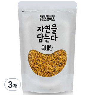 조은약초 국내산 프리미엄 벌화분 200g, 3개 세트 꿀화분 조은약초 국내산 프리미엄 벌화분 200g, 3개 세트 꿀화분