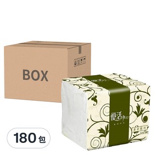 LIVI 優活 Essentials 柔拭紙巾, 雙層, 300抽, 180包