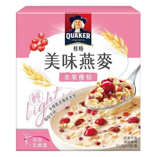 QUAKER 桂格 美味燕麥 水果優格 5包, 256g, 1盒
