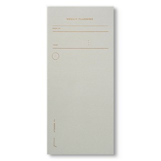 뮤니드 위클리 만년형 플래너, 1개, 라이트 그레이