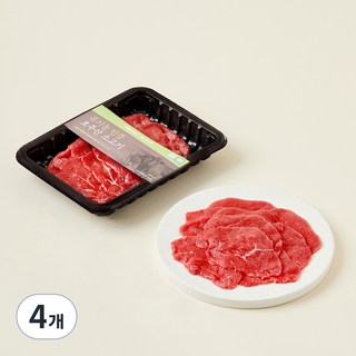 동원홈푸드 유기농 인증 소고기 육전 샤브샤브용 (냉장), 200g, 4개