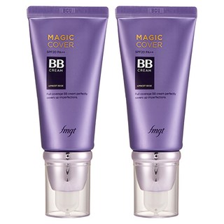 더페이스샵 fmgt 매직 커버 비비크림 SPF20 PA++, V201 애프리콧 베이지, 45ml, 2개