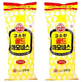 오뚜기 고소한 골드 마요네즈, 500g, 2개