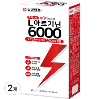 일양약품 L 아르기닌 6000 15p, 300g, 2개