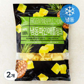 딜라잇가든 파인애플 (냉동), 2개, 1kg