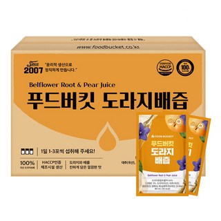 푸드버킷 도라지배즙 실속형, 80ml, 100개 도라지배즙후금이네