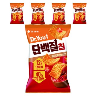 닥터유 단백질칩 칠리살사소스맛, 60g, 5개