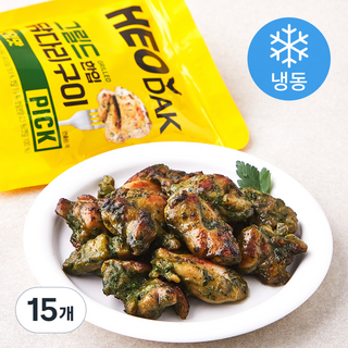 허닭 PICK 그릴드 한입 닭다리구이 깻잎맛 (냉동), 100g, 15개