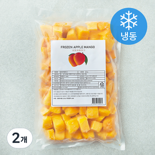 애플망고 (냉동), 1kg, 2개