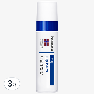 뉴트로지나 데일리 립 밤 4g, 3개, 단품