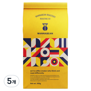 워너빈 스페셜티 파푸아뉴기니 심부 A Grade 원두커피, 에스프레소, 500g, 5개