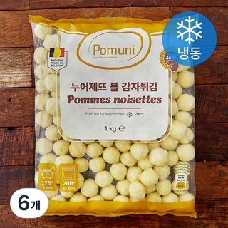 포뮤니 누어제뜨 볼 감자튀김 (냉동), 1kg, 6개