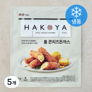 HAKOYA 통 콘치즈 돈까스 (냉동), 280g, 5개