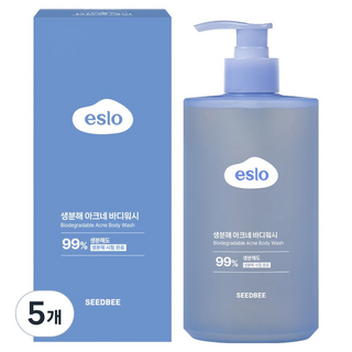 씨드비 이슬로 생분해 아크네 바디워시, 500ml, 5개