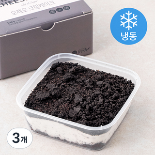 키토라푸드 글루텐프리 오레오 크림 케이크 (냉동), 3개, 190g