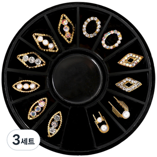 메이브라운 시스루 네일 네일스톤 도형 네일파츠 세트