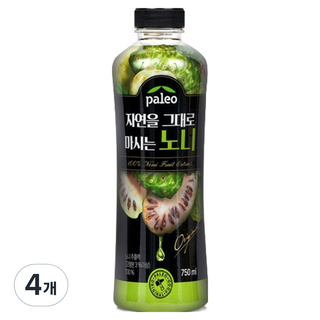 팔레오 자연을 그대로 마시는 노니, 750ml, 4개